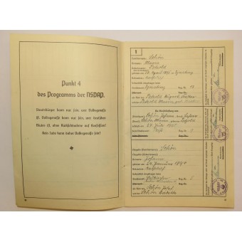 Ahnenpass - 3er Reich, el pasaporte línea de sangre aria.. Espenlaub militaria